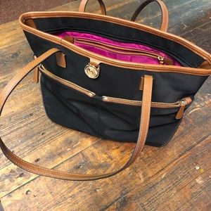 Michael Kors kempton medium nylon tote-black